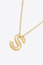 Load image into Gallery viewer, K to T Letter Pendant Necklace DIBS K-T
