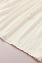 Load image into Gallery viewer, Swiss Dot Lace-Up Lace Trim Blouse
