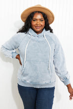 Load image into Gallery viewer, Zenana New Friends Full Size Acid Wash Fleece Hoodie

