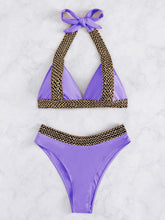 Load image into Gallery viewer, Summer Muse Tied Halter Neck Bikini Set
