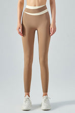 Load image into Gallery viewer, Contrast High Waist Seamless Sports Leggings
