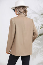 Load image into Gallery viewer, Lapel Collar Long Sleeve Blazer
