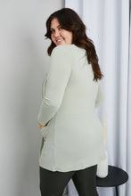Load image into Gallery viewer, Zenana Sunday Morning Full Size Open Cardigan with Pockets in Sage
