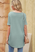 Load image into Gallery viewer, V-Neck Dropped Shoulder Tunic Top
