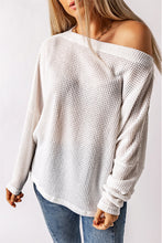 Load image into Gallery viewer, Waffle-Knit Side Slit Top
