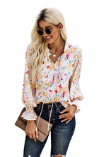 Load image into Gallery viewer, Pink, Yellow, White Floral Blouse
