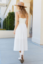 Load image into Gallery viewer, Petal Dew Spaghetti Strap Frilled Midi Dress
