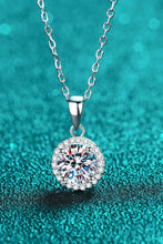 Load image into Gallery viewer, Adored Chance to Charm 1 Carat Moissanite Round Pendant Chain Necklace
