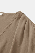 Load image into Gallery viewer, Tie-Waist Balloon Sleeve Ruffled Surplice Romper
