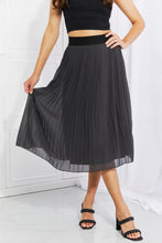 Load image into Gallery viewer, Zenana Full Size Romantic At Heart Pleated Chiffon Midi Skirt
