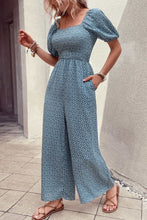 Load image into Gallery viewer, Printed Square Neck Jumpsuit with Pockets
