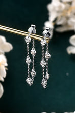 Load image into Gallery viewer, 1 Carat Moissanite 925 Sterling Silver Chain Earrings
