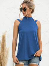 Load image into Gallery viewer, Cutout Mock Neck Tank
