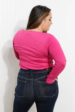 Load image into Gallery viewer, Heimish What a Gem Full Size Snap-Down Smocking Henley
