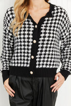 Load image into Gallery viewer, Andree by Unit London Life Full Size Tweed Cardigan in Black
