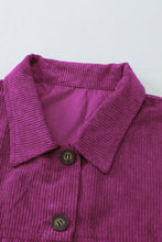 Load image into Gallery viewer, Corduroy Long Sleeve Button-up Shirt Jacket
