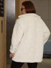 Load image into Gallery viewer, Plus Size Double-Breasted Lapel Collar Sherpa Jacket
