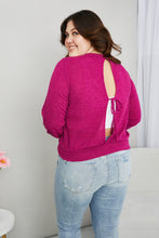 Load image into Gallery viewer, Gilli Full Size Tied Open Back Knit Top
