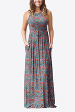 Load image into Gallery viewer, Empire Waist Sleeveless Dress with Pockets
