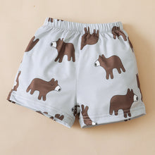 Load image into Gallery viewer, Baby Boy Bear Graphic T-Shirt and Animal Print Shorts Set
