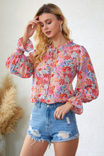 Load image into Gallery viewer, Pink, Yellow, White Floral Blouse
