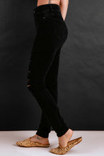Load image into Gallery viewer, High Waist Distressed Skinny Jeans with Pockets
