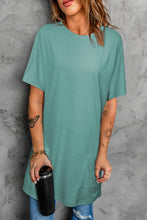 Load image into Gallery viewer, Round Neck Short Sleeve Tunic Tee
