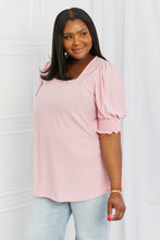 Load image into Gallery viewer, Celeste Blooming Full Size Puff Sleeve Square Top

