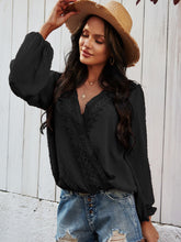 Load image into Gallery viewer, Swiss Dot Balloon Sleeve Blouse
