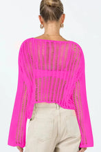 Load image into Gallery viewer, Barbie’s Hot Pink Long Sleeve Cover Up

