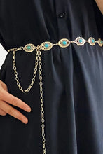 Load image into Gallery viewer, Contrast Lobster Clasp Alloy Chain Belt
