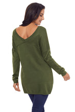 Load image into Gallery viewer, Side Slit Hem Long Sleeve Top
