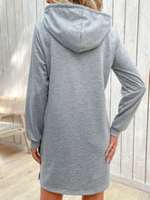 Load image into Gallery viewer, Striped Drawstring Long Sleeve Hoodie
