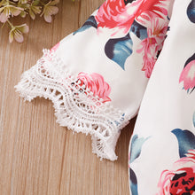 Load image into Gallery viewer, Baby Girl Bell Sleeve Bodysuit with Bow
