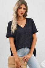 Load image into Gallery viewer, V-Neck Dropped Shoulder Tunic Top
