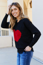 Load image into Gallery viewer, CY Fashion Full Size Heart Hem Detail Drop Shoulder Top
