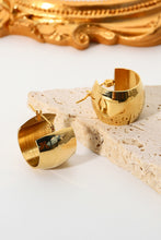 Load image into Gallery viewer, 18K Gold Plated C-Hoop Earrings
