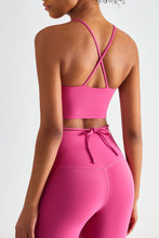 Load image into Gallery viewer, Crisscross Tied Sports Bra
