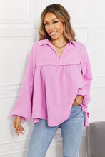 Load image into Gallery viewer, Zenana Fly High Balloon Sleeve Babydoll Top
