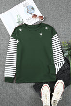 Load image into Gallery viewer, Star Striped Round Neck Top
