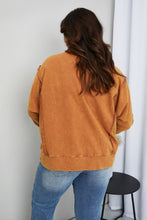 Load image into Gallery viewer, Sew In Love Full Size Exposed Seam Slit Sweatshirt
