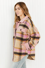 Load image into Gallery viewer, GeeGee Make Way Full Size Plaid Corduroy Trim Shacket
