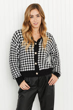 Load image into Gallery viewer, Andree by Unit London Life Full Size Tweed Cardigan in Black
