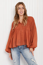 Load image into Gallery viewer, HYFVE Romance Smocked Blouse DIBS ROME
