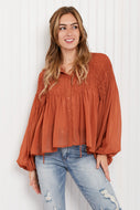 HYFVE Romance Smocked Blouse DIBS ROME
