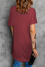 Load image into Gallery viewer, Round Neck Short Sleeve Tunic Tee
