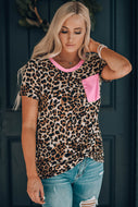 Leopard T-shirt with Pocket