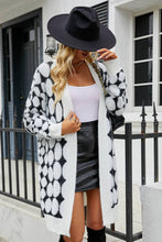 Load image into Gallery viewer, Geometric Open Front Fuzzy Cardigan
