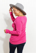 Load image into Gallery viewer, Heimish What a Gem Full Size Snap-Down Smocking Henley
