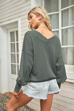 Load image into Gallery viewer, Long Sleeve Solid V Neck Thermal Top
